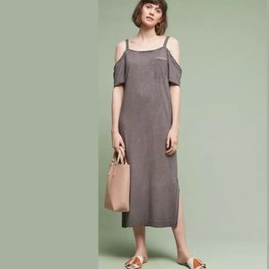 Anthropologie Cloth & Stone ColdShoulder MidiDress